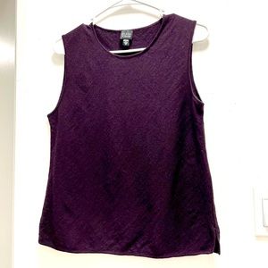 Eileen Fisher Purple Sleeveless Top